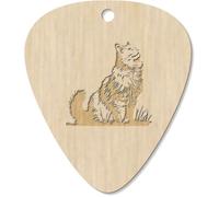 Azeeda 7 x ' Siberian Cat Looking Up' Guitar Picks/Pendants (GP00034394)