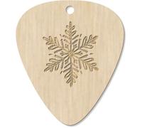 Azeeda 7 x 'Single Snowflake' Guitar Picks/Pendants (GP00033445)