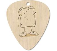 Azeeda 7 x 'Slice Of Bread Character' Guitar Picks/Pendants (GP00020704)