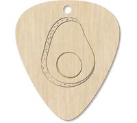 Azeeda 7 x 'Sliced Avocado' Guitar Picks/Pendants (GP00034149)