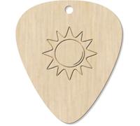 Azeeda 7 x 'Sun Outline' Guitar Picks/Pendants (GP00037564)