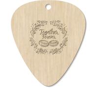 Azeeda 7 x 'Together Forever Wedding Rings' Guitar Picks/Pendants (GP00032868)