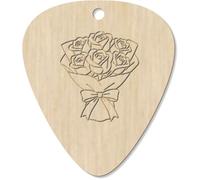 Azeeda 7 x 'Valentine Rose Bouquet' Guitar Picks/Pendants (GP00037888)