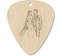 Azeeda 7 x 'Wedding Couple' Guitar Picks/Pendants (GP00032289)