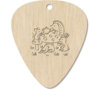Azeeda 7 x 'Woodland Tea Party' Guitar Picks/Pendants (GP00034951)