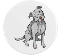 Azeeda 77mm 'American Pitbull Terrier' Large Button Pin Badge (BB00082193)