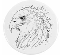 Azeeda 77mm 'Bald Eagle' Large Button Pin Badge (BB00160682)