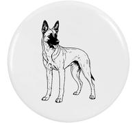 Azeeda 77mm 'Belgian Malinois Dog' Large Button Pin Badge (BB00161354)