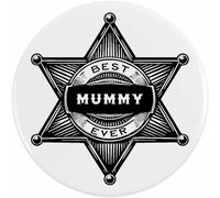 Azeeda 77mm 'Best Ever Mummy' Large Button Pin Badge (BB00154858)