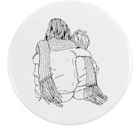 Azeeda 77mm 'Brother And Sister' Large Button Pin Badge (BB00029126)
