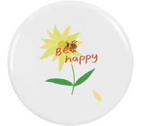 Azeeda 77mm 'Busy Buzzing Bee' Large Button Pin Badge (BB00173579)
