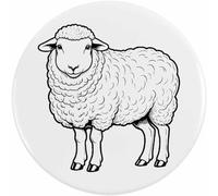 Azeeda 77mm 'Cotswold Sheep' Large Button Pin Badge (BB00162082)