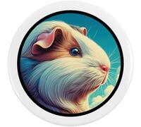 Azeeda 77mm 'Cute Guinea Pig Portrait' Large Button Pin Badge (BB00152751)