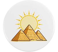 Azeeda 77mm 'Egyptian Pyramids' Large Button Pin Badge (BB00164381)
