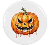 Azeeda 77mm 'Evil Pumpkin' Large Button Pin Badge (BB00171304)
