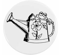 Azeeda 77mm 'Frog & Watering Can' Large Button Pin Badge (BB00068179)