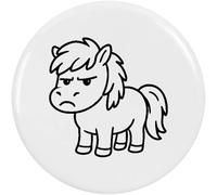 Azeeda 77mm 'Grumpy Pony' Large Button Pin Badge (BB00154641)