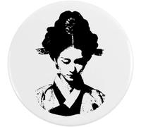 Azeeda 77mm 'Japanese Geisha Portrait' Large Button Pin Badge (BB00165509)