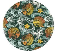 Azeeda 77mm 'Japanese Koi Carp Pattern' Large Button Pin Badge (BB00154805)