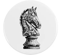 Azeeda 77mm 'Knight Chess Piece' Large Button Pin Badge (BB00169715)