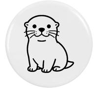 Azeeda 77mm 'Sea Otter' Large Button Pin Badge (BB00162019)