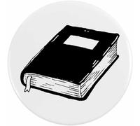 Azeeda 77mm 'Simple Book' Large Button Pin Badge (BB00168611)
