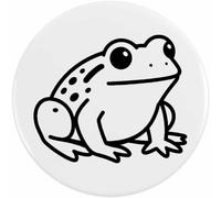 Azeeda 77mm 'Simple Frog Outline' Large Button Pin Badge (BB00160136)