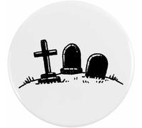 Azeeda 77mm 'Simple Graveyard ' Large Button Pin Badge (BB00168623)