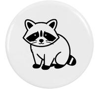 Azeeda 77mm 'Simple Raccoon Outline' Large Button Pin Badge (BB00160367)