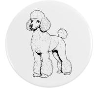 Azeeda 77mm 'Standard Poodle' Large Button Pin Badge (BB00161575)