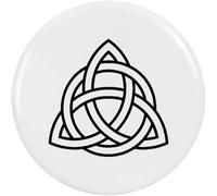 Azeeda 77mm 'Triquetra Celtic Triple Knot Symbol' Large Button Pin Badge (BB00160241)