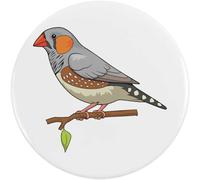 Azeeda 77mm 'Zebra Finch ' Large Button Pin Badge (BB00159605)