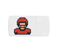 Azeeda '8-Bit American Football Player' Pill Box with Tablet Splitter (PI00036437)