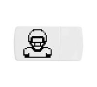 Azeeda '8-Bit American Football Player' Pill Box with Tablet Splitter (PI00036438)