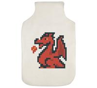 Azeeda '8-Bit Fire Breathing Dragon' Hot Water Bottle Cover (HW00042969)