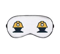 Azeeda '8-Bit Miner Head' Sleep/Travel Eye Mask (EY00031405)