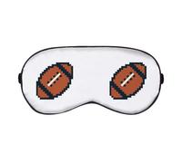 Azeeda '8-Bit Rugby Ball' Sleep/Travel Eye Mask (EY00031412)