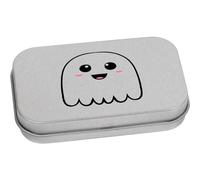 Azeeda 80mm 'Cute Little Ghost' Metal Hinged Tin/Storage Box (TT00244817)