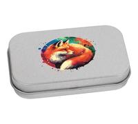 Azeeda 80mm 'Red Fox' Metal Hinged Tin/Storage Box (TT00244172)