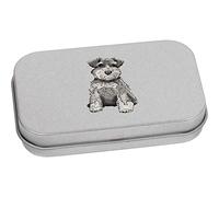 Azeeda 80mm 'Schnauzer Puppy' Metal Hinged Tin/Storage Box (TT00141247)