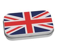 Azeeda 80mm 'United Kingdom Union Jack' Metal Hinged Tin/Storage Box (TT00216602)