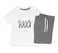 Azeeda 9-10 Years 'Golf Sequence' Kids Nightwear/Pyjama Set (KP00032656) White