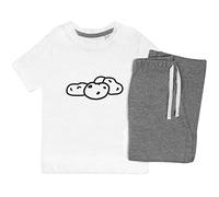 Azeeda 9-10 Years 'Handful Of Potatoes' Kids Nightwear/Pyjama Set (KP00103824) White