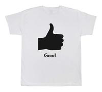 Azeeda 9-11 Years 'Good Thumbs Up' Children's/Kid's T-Shirt (White) (TS00474941)