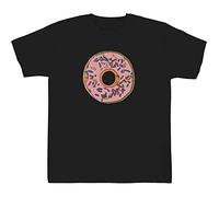 Azeeda 9-11 Years 'Sprinkle Doughnut' Children's/Kid's T-Shirt (Black) (TS00233073)