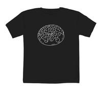 Azeeda 9-11 Years 'Sprinkle Doughnut' Children's/Kid's T-Shirt (Black) (TS00466289)