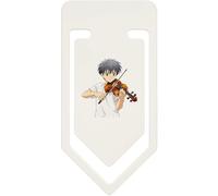 Azeeda 91mm 'Boy Playing Violin' Large Plastic Paper Clip (CC00112206)