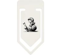 Azeeda 91mm 'Boy Riding Snail' Large Plastic Paper Clip (CC00107960)