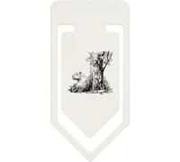 Azeeda 91mm 'Capybara Sitting Under Tree' Large Plastic Paper Clip (CC00105054)