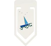 Azeeda 91mm 'Little Boat At Sea' Large Plastic Paper Clip (CC00115590)